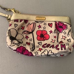 Coach Poppy Kyra wristlet - floral print
